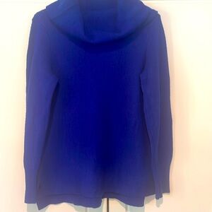 Royal blue cowl neck sweater DKNY size large